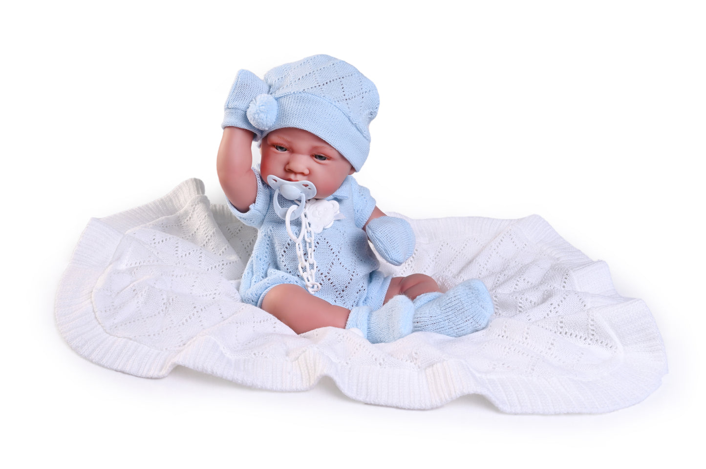 Recien Nacido con toquilla de punto